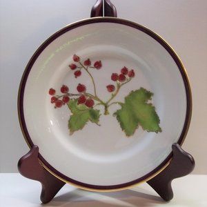NEW - SET OF 4 - CRATE & BARREL - SALAD PLATES - BERRIES - 8 1/4"